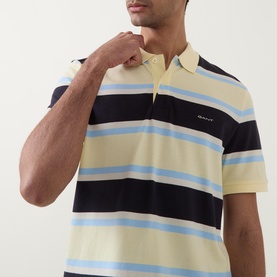 Logo Striped Polo Shirt