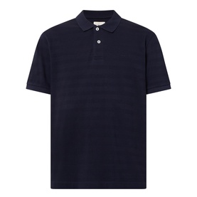 Logo Tonal Stripe Polo Shirt