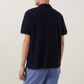 Logo Tonal Stripe Polo Shirt