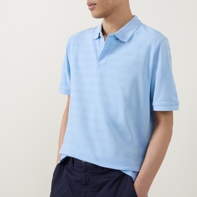 Logo Tonal Stripe Polo Shirt