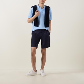 Logo Tonal Stripe Polo Shirt