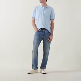 Tonal Tipped Logo Polo Shirt