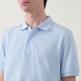 Tonal Tipped Logo Polo Shirt