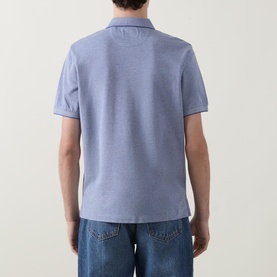 Tonal Tipped Logo Polo Shirt
