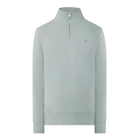 Shield Logo Half Zip Sweatshirt