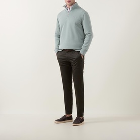 Shield Logo Half Zip Sweatshirt