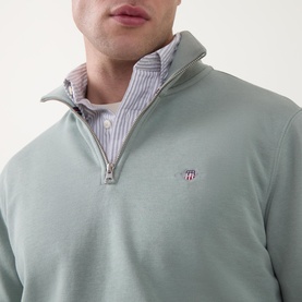 Shield Logo Half Zip Sweatshirt