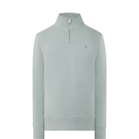 Shield Logo Half Zip Sweatshirt