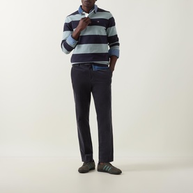 Shield Logo Striped Rugby Shirt
