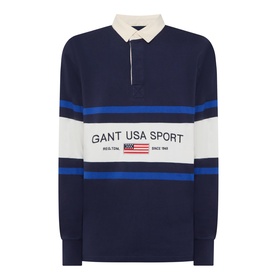 Striped Logo Rugby Shirt