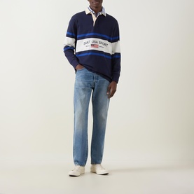 Striped Logo Rugby Shirt
