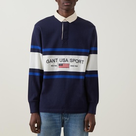 Striped Logo Rugby Shirt