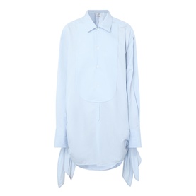 Knotted Shirt Mini Dress