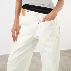 Twisted Workwear Barrel Leg Jeans