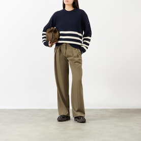 Button Breton Stripe Sweater