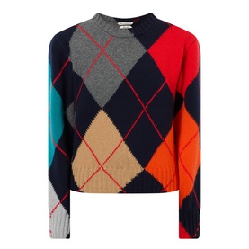 Argyle Knit Sweater