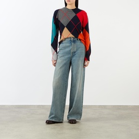 Argyle Knit Sweater