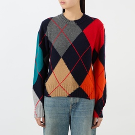 Argyle Knit Sweater