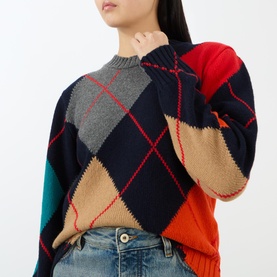 Argyle Knit Sweater