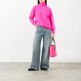 Logo Knit Turtleneck Sweater