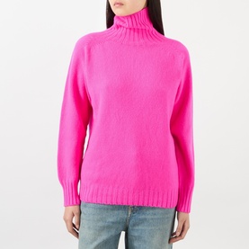 Logo Knit Turtleneck Sweater