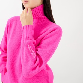 Logo Knit Turtleneck Sweater