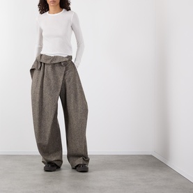 Sheer Ribbed Logo Top