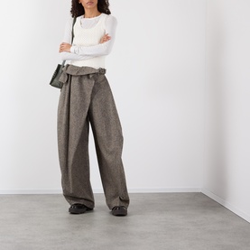 Sheer Ribbed Logo Top