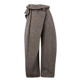 Fold-Over Belted Trousers