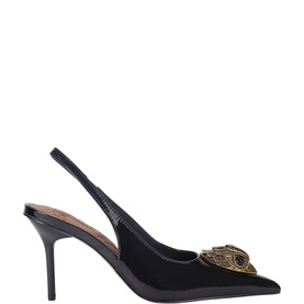 Large Eagle Slingback Heels