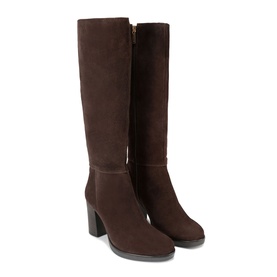 Silver Knee High Boots