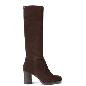 Silver Knee High Boots