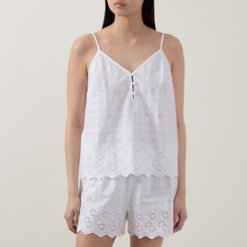 Broderie Anglaise Cami & Shorts Pyjama Set