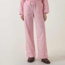 Striped Seersucker Logo Pyjama Bottoms