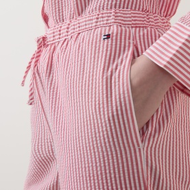 Striped Seersucker Logo Pyjama Bottoms
