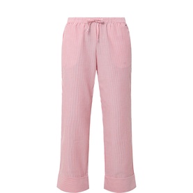 Striped Seersucker Logo Pyjama Bottoms