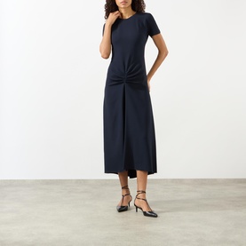 Gathered T-Shirt Dress