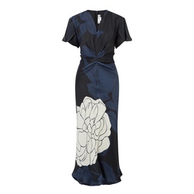 Gathered Waist Flared Dress