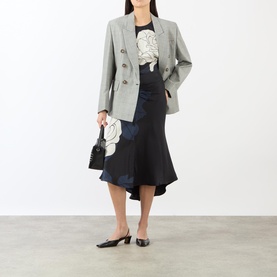 Gathered Waist Flared Dress