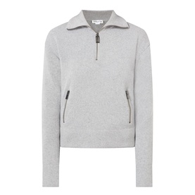 Half-Zip Fine Knit Sweater