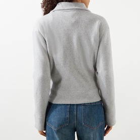 Half-Zip Fine Knit Sweater