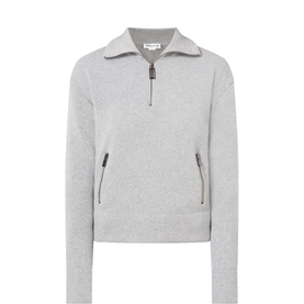 Half-Zip Fine Knit Sweater