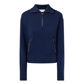 Half-Zip Fine Knit Sweater