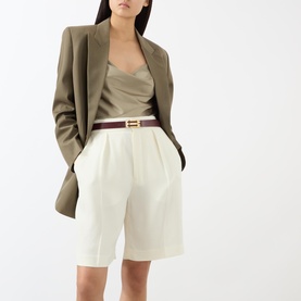 Tailored Straight Leg Shorts