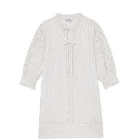 Gia Cheesecloth Broderie Mini Dress