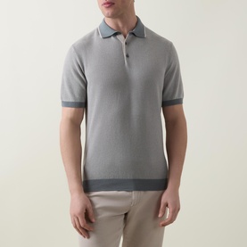 Micro Jacquard Polo Shirt