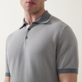 Micro Jacquard Polo Shirt