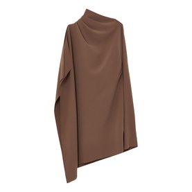 Ellery Draped Mini One-Shoulder Dress