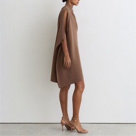 Ellery Draped Mini One-Shoulder Dress