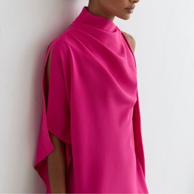 Ellery Draped Mini One-Shoulder Dress